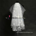 Accessoires de mariage de haute qualité voiles de mariée Lace Trimmed Elegant Bridal Veils 2016